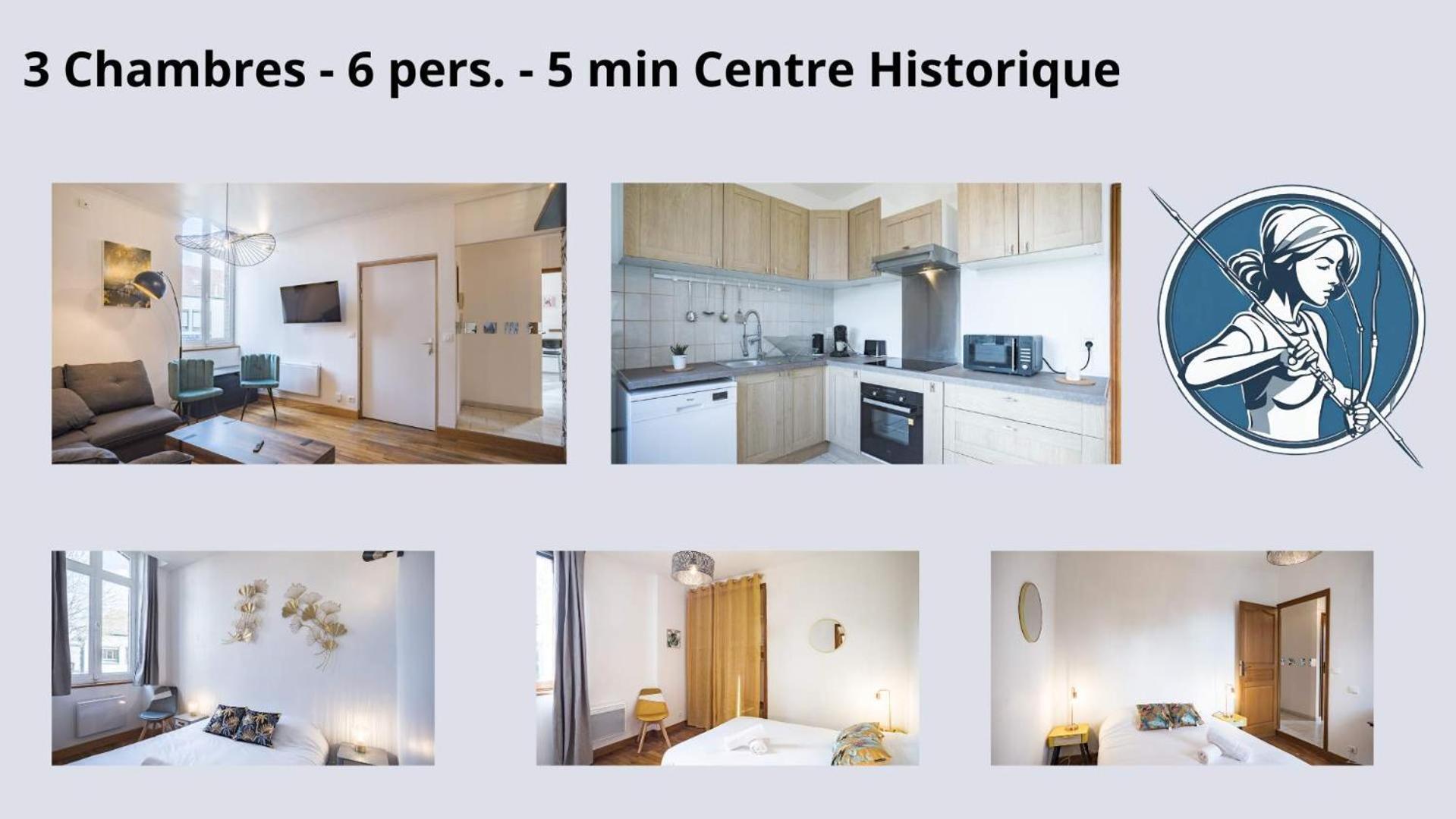 Apartamento Le Logis De L'Arc - 5Min Hypercentre - Max 6 Personnes Troyes Exterior foto